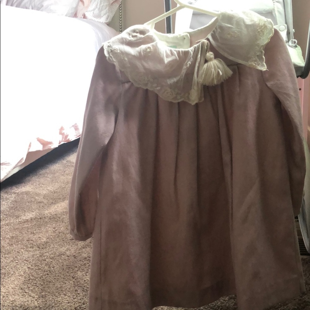 Dusty pink girl dress